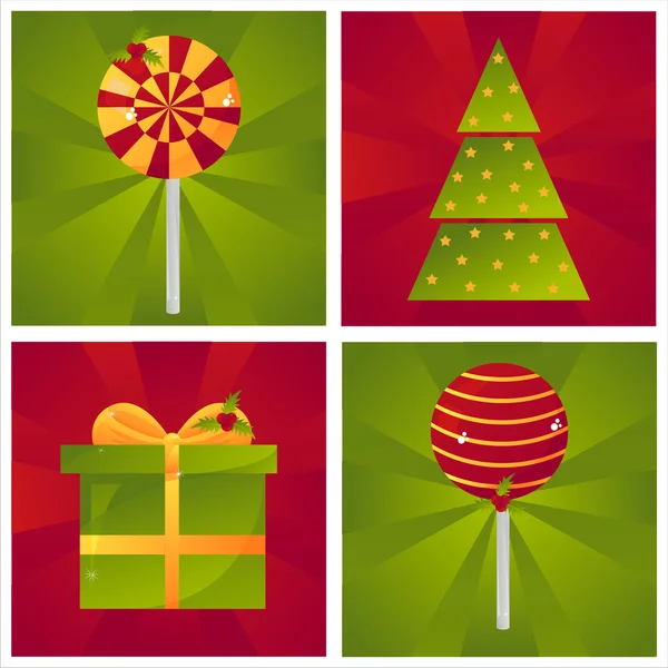 Colorful christmas backgrounds — Stock Vector