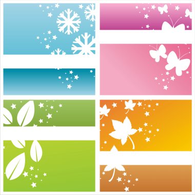 Colorful seasonal backgrounds