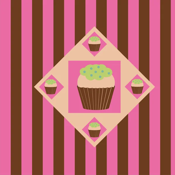 Fond de gâteaux colorés — Image vectorielle