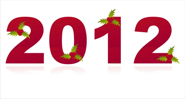 2012 ozdobione jagody — Wektor stockowy