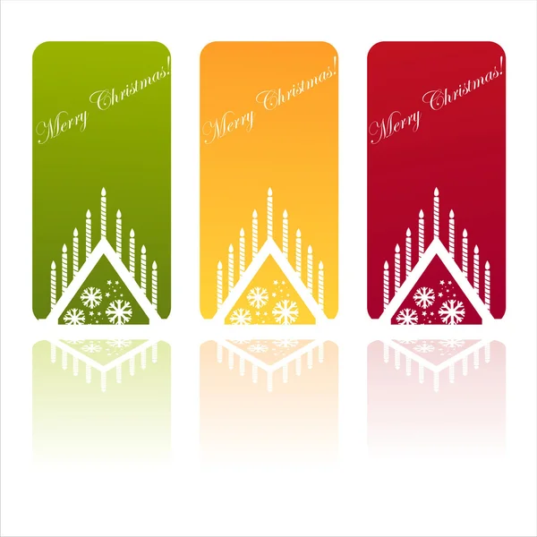 Colorful christmas banners — Stock Vector