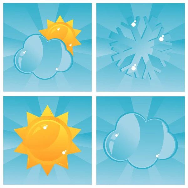 Shiny weather backgrounds — Stock Vector