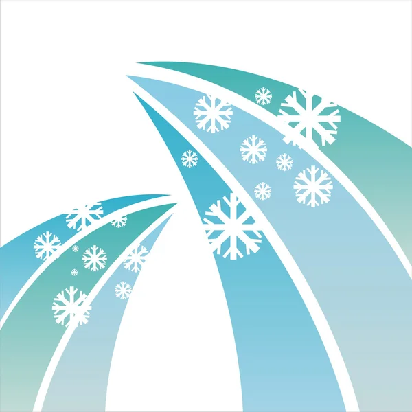 Winter snowflakes background — Stock Vector