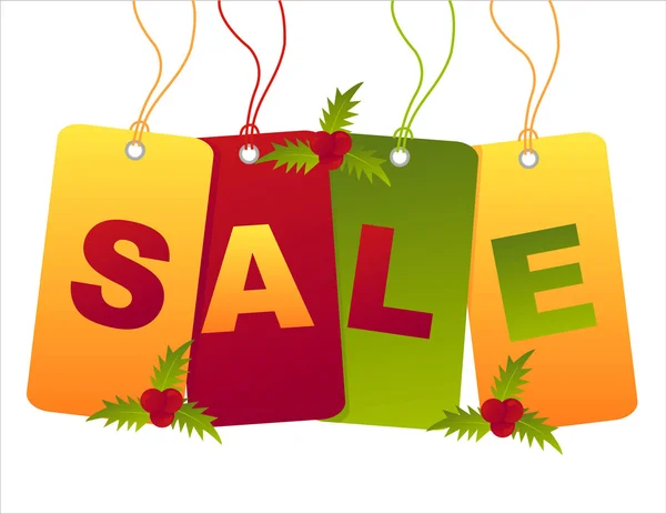 Christmas sale tags — Stock Vector