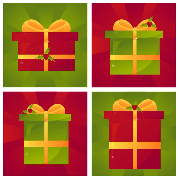 Christmas presents backgrounds — Stock Vector