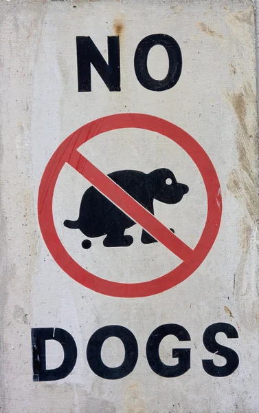 Nem a kutyák sign — Stock Fotó