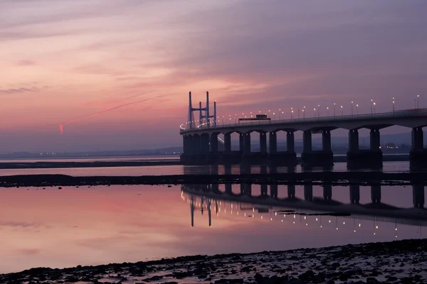 El nuevo puente Severn — Foto de Stock