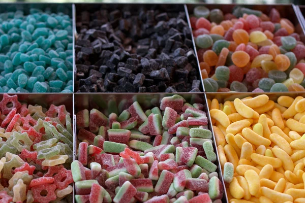 Obchod displej sladkostí — Stock fotografie