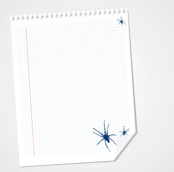 Doodle de vector de araña Hobo — Vector de stock