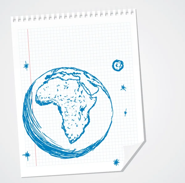 非洲矢量涂鸦 — 图库矢量图片