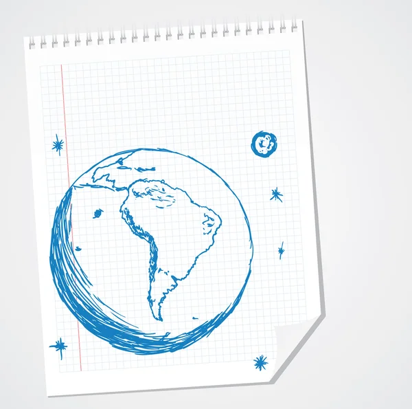 Güney Amerika vektör doodle — Stok Vektör