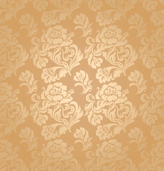 Бесшовный узор, орнамент цветочный, декоративный фон — стоковый вектор