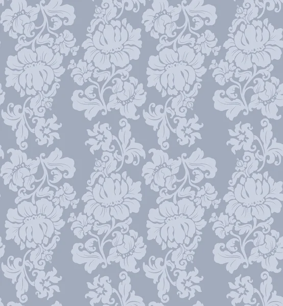 Patrón sin costura, ornamento floral, cortinas — Archivo Imágenes Vectoriales