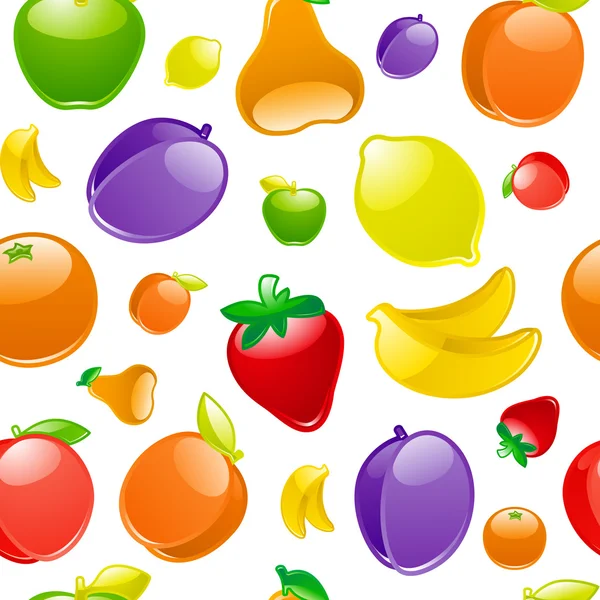 Fruit à l'arrière-plan, sans couture — Image vectorielle