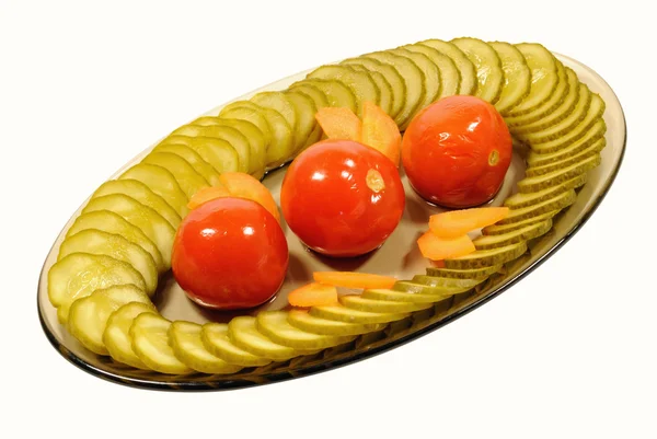 stock image Appetizer of marinated vegetables