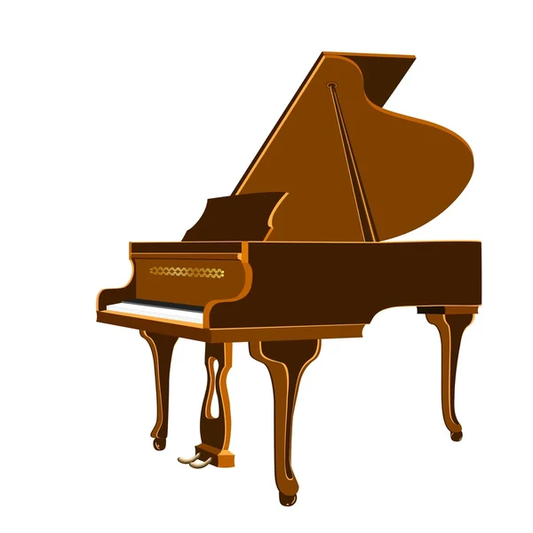 Grand Piano _ isolated — стоковый вектор