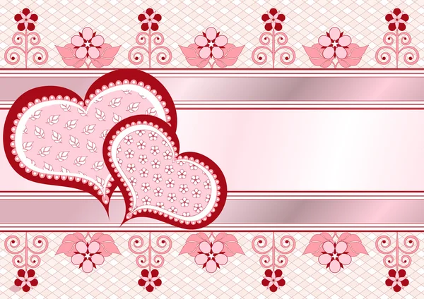 Valentine postcard _ frame — Image vectorielle