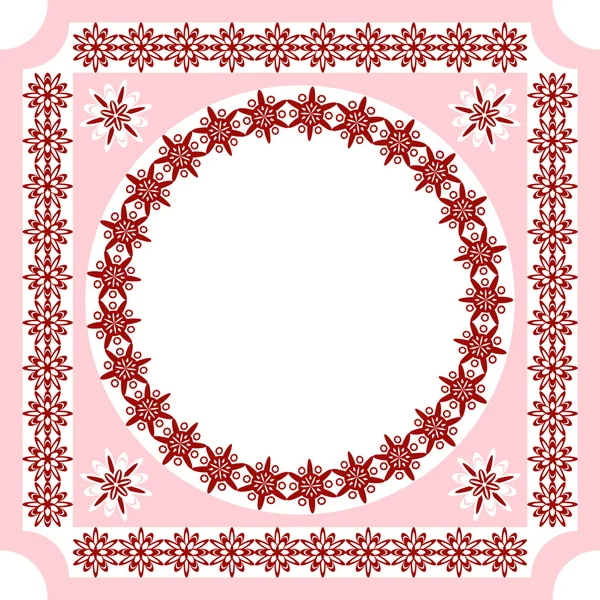 Un motif ajouré de style ethnique _ frame _ 3 — Image vectorielle