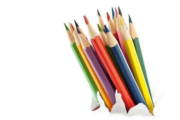 Färgglada pennor. — Stockfoto