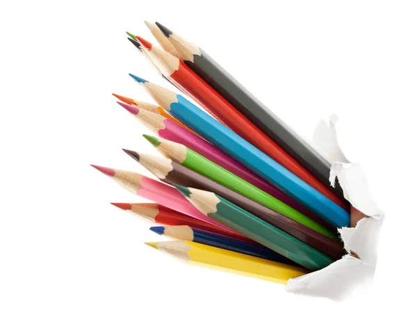 Kleurrijke potloden. — Stockfoto