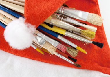 Christmas paintings. clipart