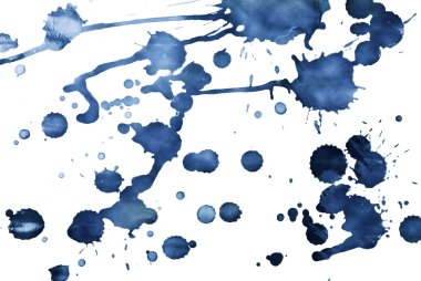 Blue ink. clipart