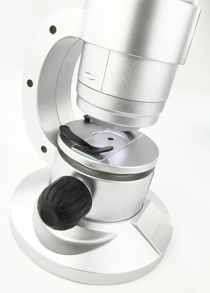 Blodprov på mikroskopet — Stockfoto