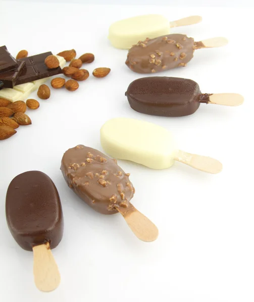 Conjunto de vários sorvetes — Fotografia de Stock