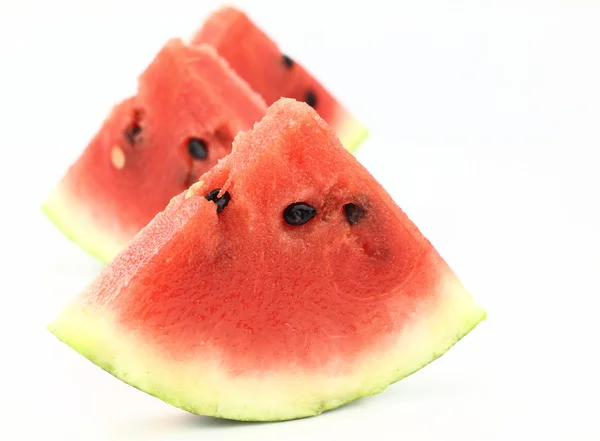 Watermelon slices on white background — Stock Photo, Image