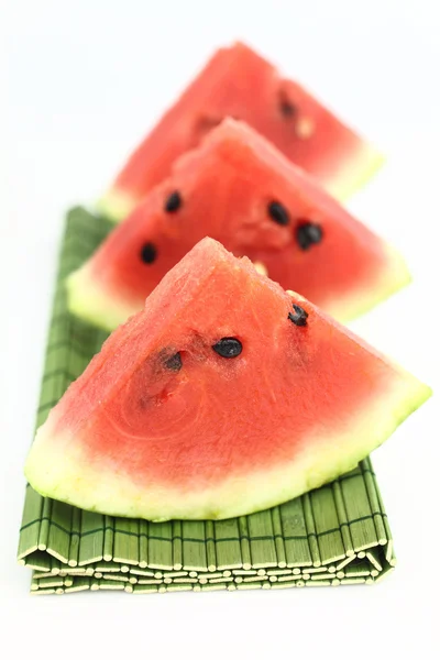 Watermelon slices on white background — Stock Photo, Image