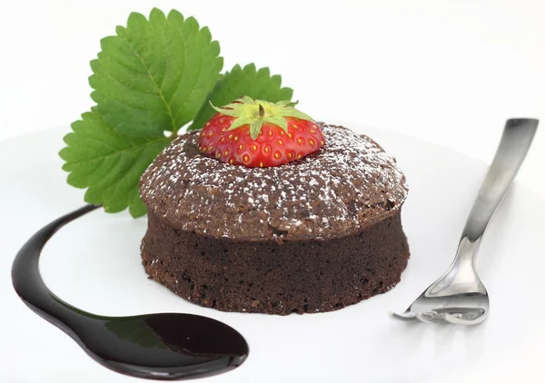 Souffl de chocolate — Fotografia de Stock
