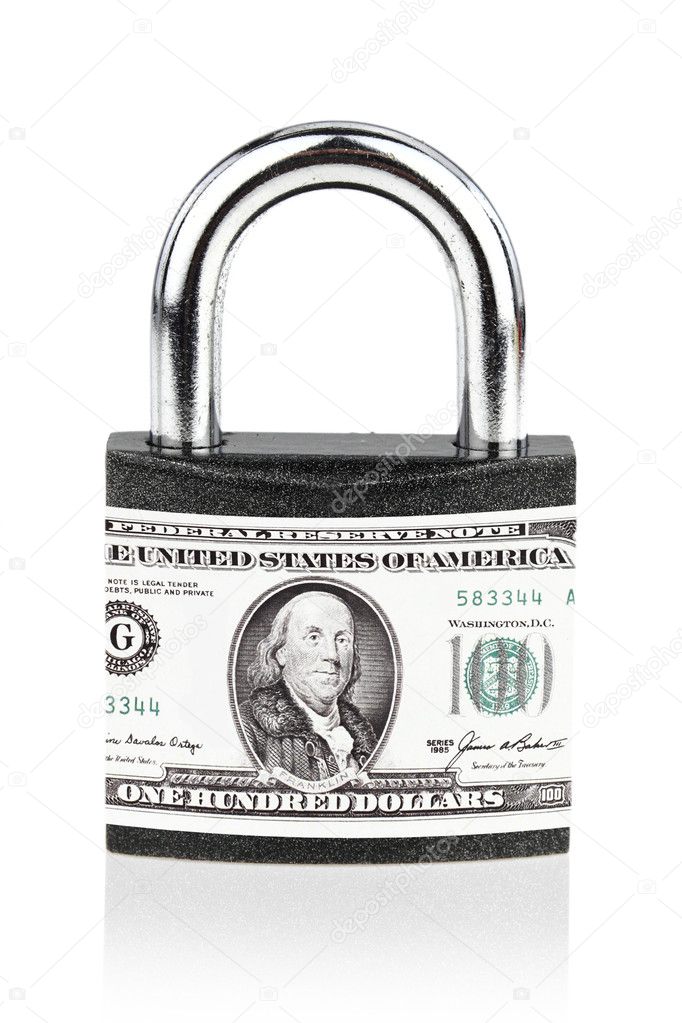 Money security padlock