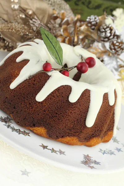 Gâteau de Noël traditionnel — Photo
