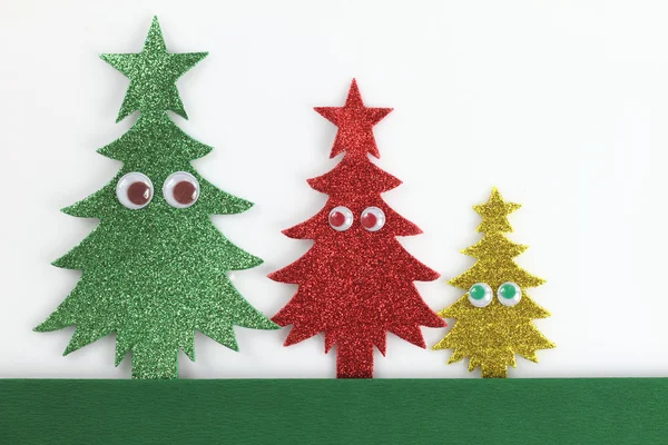 Famiglia albero di Natale — Foto Stock