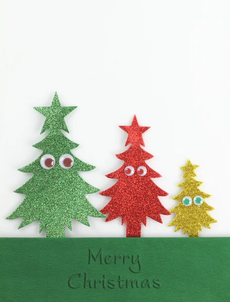 Familia del árbol de Navidad — Foto de Stock