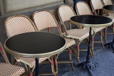 kafe masaları, paris