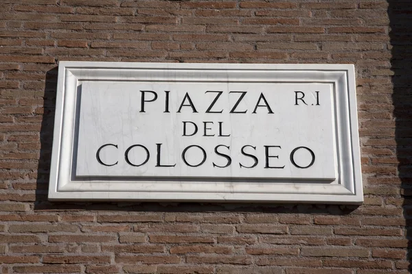 Colosseum vierkante teken — Stockfoto