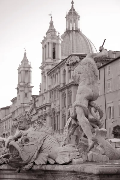 Placu Piazza navona, Rzym — Zdjęcie stockowe
