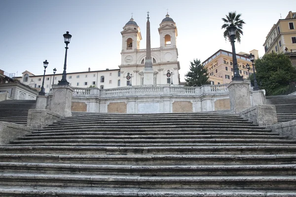 Spaanse trappen in Rome, Italië — Stockfoto