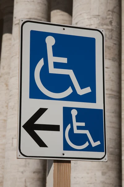 Segnale di ingresso per disabili — Foto Stock