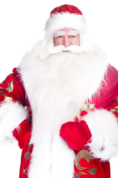 Babbo Natale tradizionale dando una grande "ho ho ho" pancia ridere. Iso. — Foto Stock
