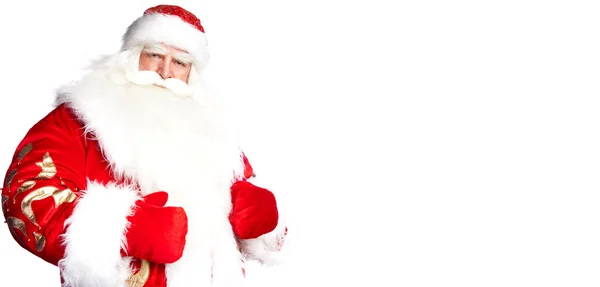 Традиційні Санта Клауса даючи великий "хо хо хо" живіт сміятися. ISO — стокове фото