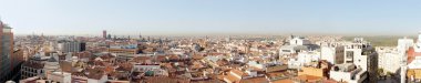 Panoramic photo of old part of Madrid, Capitol of Spain. View fr clipart