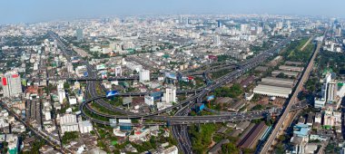 Beautiful view of Bangkok, Thailand From Baiyoke Sky Hotel clipart