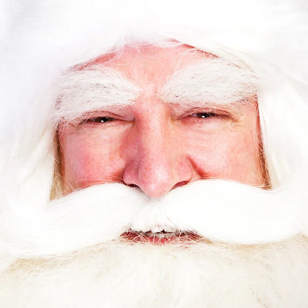 Kerstthema: Santa Claus holding kerstboom en zijn zak vol van gif — Stockfoto