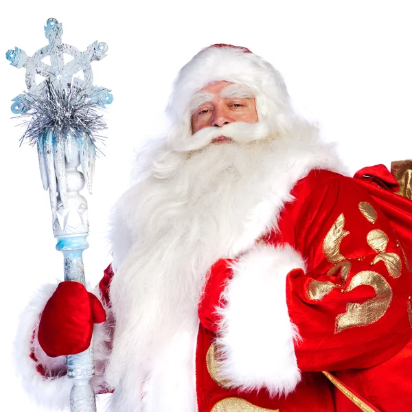 Eine traditionelle Weihnachtsmann-Klausel mit isoliertem Personal an Pfingsten — Stockfoto