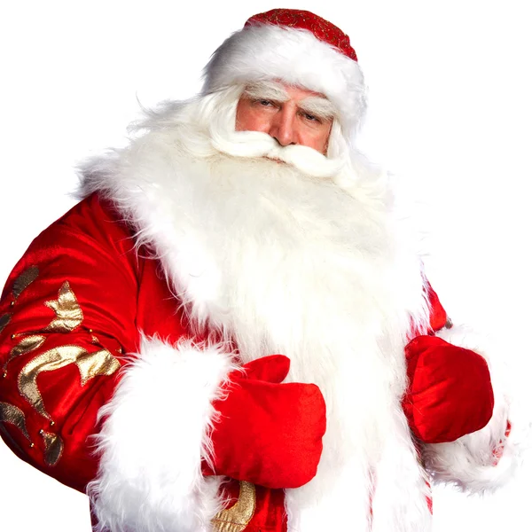 Traditionelle Weihnachtsmänner, die ein großes "ho ho ho ho" -Lachen verbreiten. iso — Stockfoto