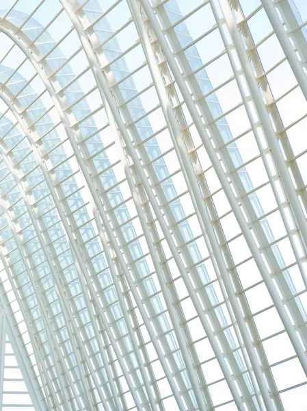 Hermosa arquitectura de cristal y metal de edificio moderno — Foto de Stock