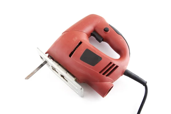 Electric red saw — Stock Photo, Image