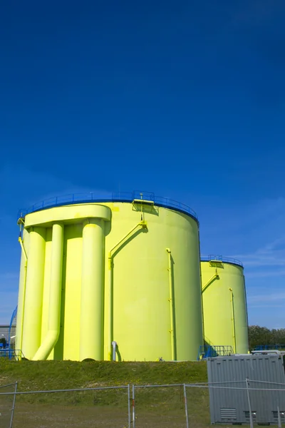 Gröna silos — Stockfoto